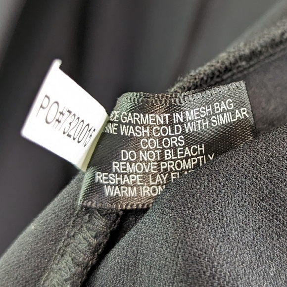 Boston Proper Blazer Womens Small Black Lace Crochet Sleeve Jacket Office - Picture 5 of 13